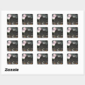 Carré Haunted Halloween House 2 Sticker (Feuille)