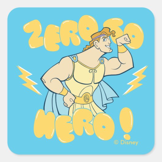 Carré Hercules - Zero to Hero Square Sticker (Devant)