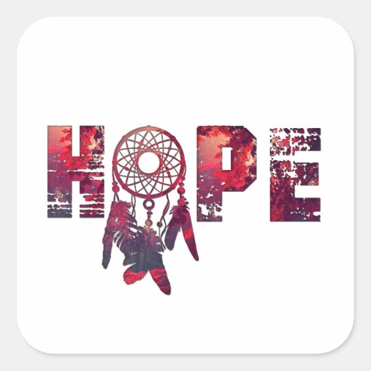 Carré Hope Sticker (Devant)