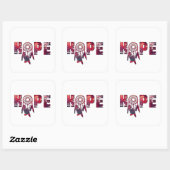 Carré Hope Sticker (Feuille)
