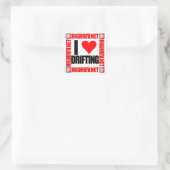 Carré HR I Love Drifting Sticker (Sac)
