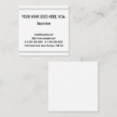 Carré Humble Carte de visite professionnel (Devant / Derrière)