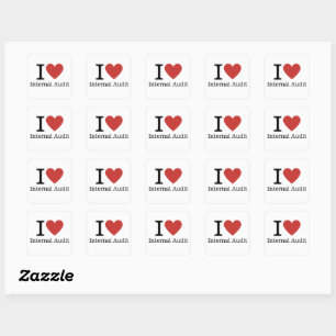 Carré I ❤️ Love Audit interne STICKER