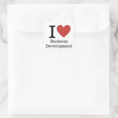 Carré I ❤️ Love Business Development STICKER (Sac)