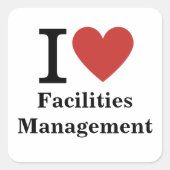 Carré I ❤️ Love Installations Management STICKER (Devant)