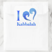 Carré I love Kabbalah Rectangular Sticker (Sac)