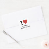 Carré I ❤️ Love Project Management STICKER (Enveloppe)
