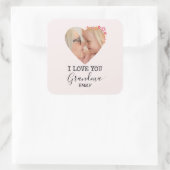 Carré I Love You Grandma | Personalized Sticker (Sac)