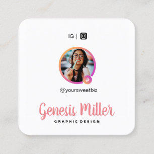 Carré IG Carte de visite personnalisé