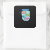 Carré Im Stuck On You Sticker Minimal Love Design  (Sac)