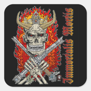 Carré Immortalis Mortis Immortel Death sticker enfants p