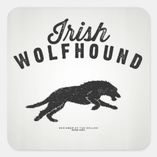 Carré Irish Wolfhound Sticker
