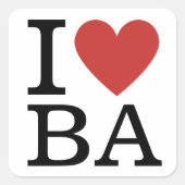 Carré J❤️Aime BA Sticker - Business Analytics Dept. (Devant)