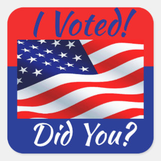 Carré J'ai voté Sticker