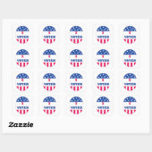 Carré J'ai voté Sticker (Feuille)