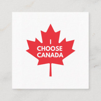 Carré Je choisis le Carte de visite du Canada