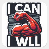 Carré JE PEUX Sticker (Devant)