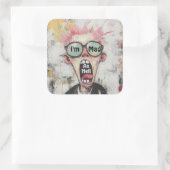 Carré Je suis Mad As Hell Sticker (Sac)