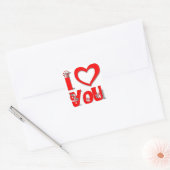 Carré Je T'Aime Sticker (Enveloppe)