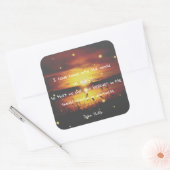 Carré Jean 12:46 Bible Verse Écriture Chrétienne Sticker (Enveloppe)