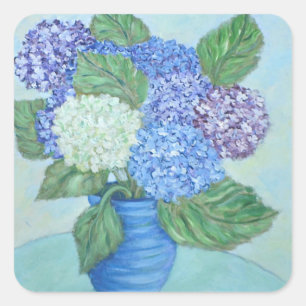 Carré Joli Sticker de peinture Hydrangea