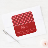 Carré Jovely Mom Red Sticker (Enveloppe)