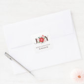 Carré Joy Flourish Sticker - Blanc (Enveloppe)