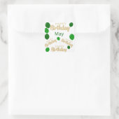 Carré Joyeux anniversaire mai anniversaire Sticker (Sac)