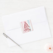 Carré Joyeux Sticker d'anniversaire (Enveloppe)