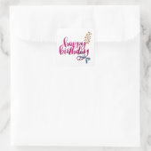 Carré Joyeux Sticker d'anniversaire (Sac)