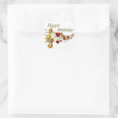 Carré Joyeux Sticker d'anniversaire (Sac)