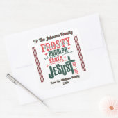 Carré Joyful Holiday Sticker for Christmas (Enveloppe)