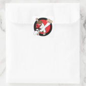 Carré Karate de ceinture noire / Sticker pour garçon Nin (Sac)