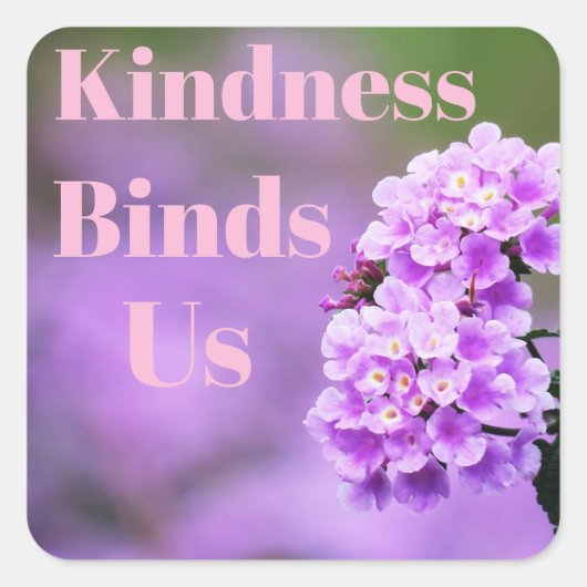 Carré Kindness nous lie Sticker (Devant)