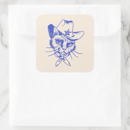 Carré Kitty Sticker (Sac)