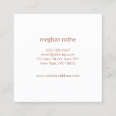 Carré Knitters Tricot Crochet Carte de visite de balle (Dos)