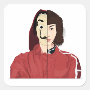 CARRÉ LA CASA DE PAPEL STICKER