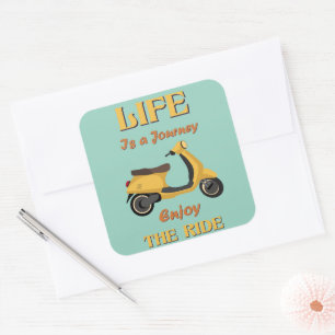 Carré La vie est un Sticker de Voyage