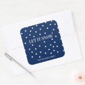 Carré Laisser neiger Sticker Noël (Enveloppe)