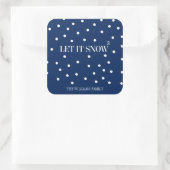 Carré Laisser neiger Sticker Noël (Sac)