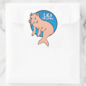 Carré LaLa : Le porc marin : Sticker (Sac)