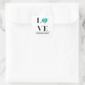 CARRÉ L'AMOUR EST LE VÉRITABLE STICKER DE PUISSANCE (Sac)