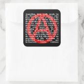 Carré L'anarchisme Est Un Sticker De Citation (Sac)