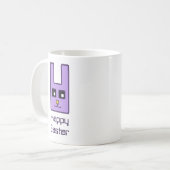 Carré Lapin de Pâques Mug (Devant gauche)