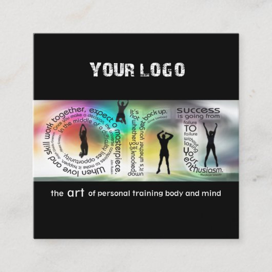 Carré L'art du Carte de visite de l'encadrement (Devant)