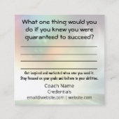 Carré L'art du Carte de visite de l'encadrement (Dos)