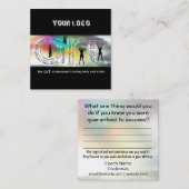 Carré L'art du Carte de visite de l'encadrement (Devant / Derrière)