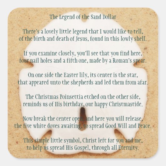 Carré Légende du Sticker Dollar de Sable (Devant)