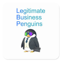 Legitimate Business Penguins sticker