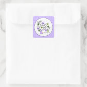 Carré Les souhaits deviennent un véritable Sticker (Sac)